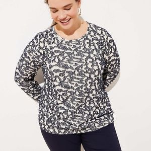 Loft Plus Vine Textured Top